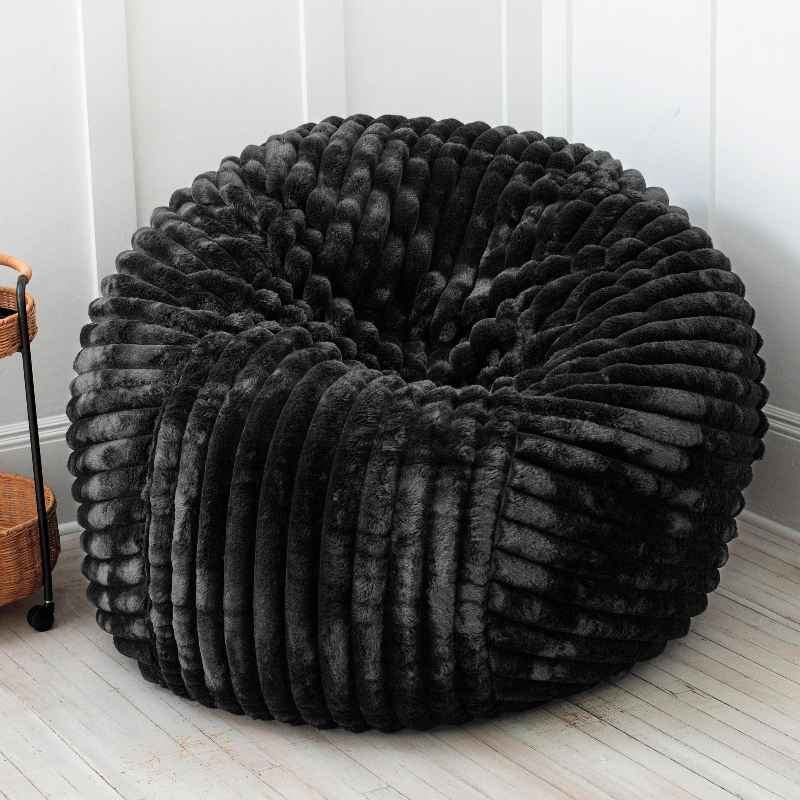 Extra Large Bean Bag Chair, 5' - Black